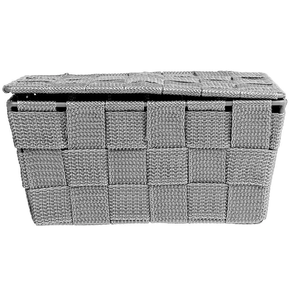 Aufbewahrungsbox „ADRIA“ – Rechteckiger Organizer mit Deckel, Grau